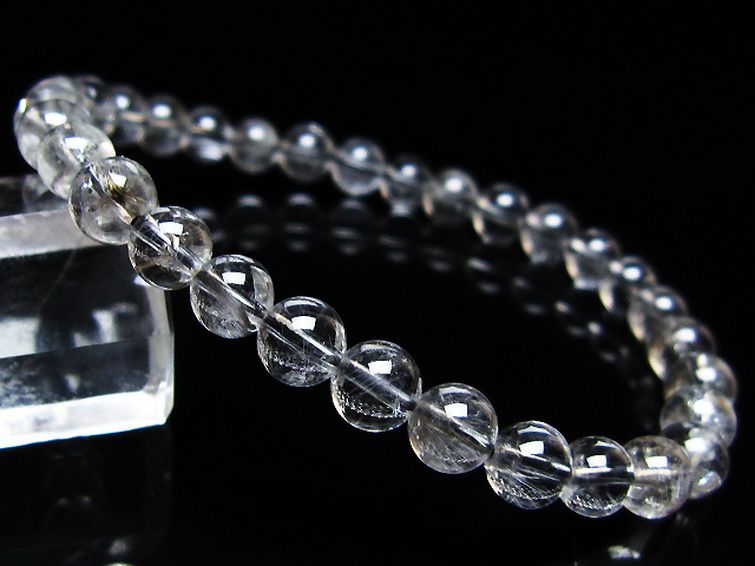 放射プラチナルチルブレスレット 6mm [t205-4568] 1枚目