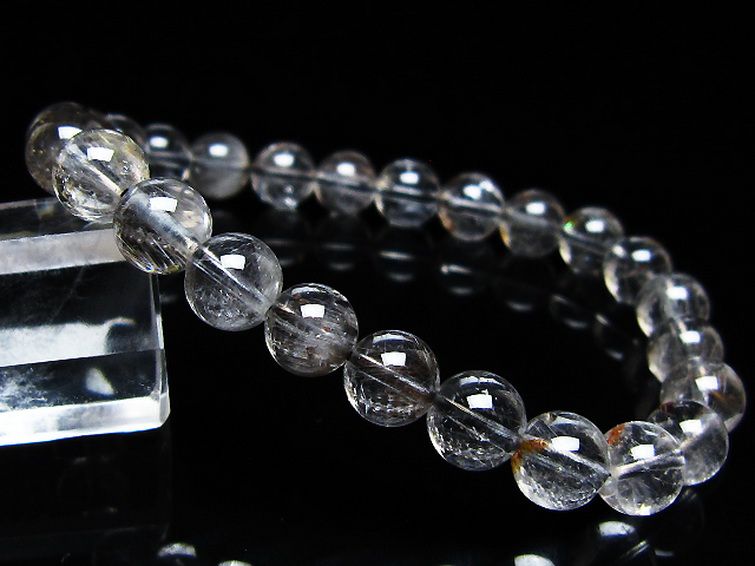 放射プラチナルチルブレスレット 8mm [t205-4606] 1枚目