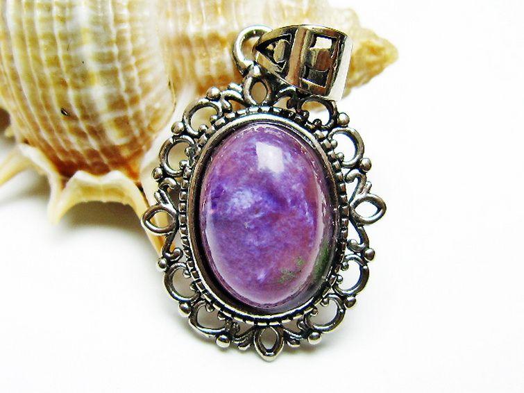 チャロアイトペンダント[T210-2954] 1枚目