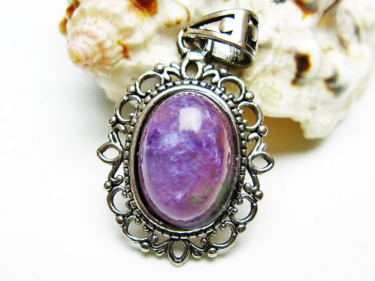 チャロアイトペンダント[T210-2954] 2枚目