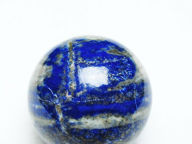 ラピスラズリ丸玉 33mm [t218-3316] 2枚目