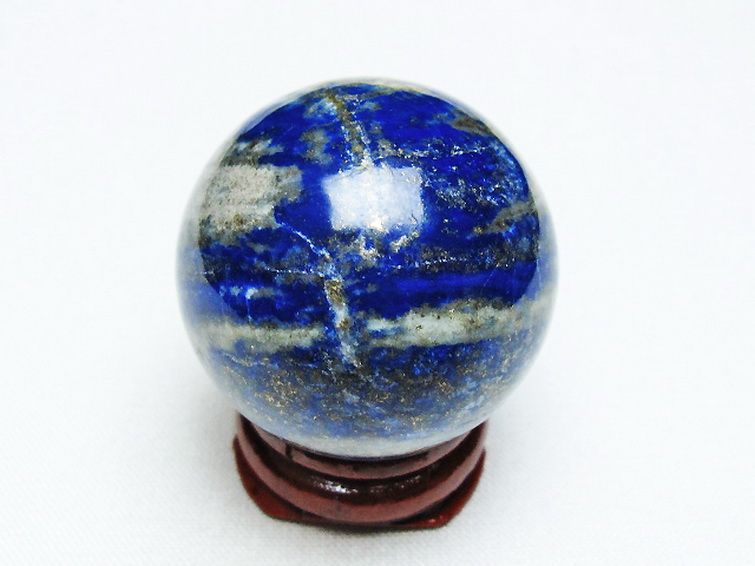 ラピスラズリ丸玉 33mm [t218-3316] 3枚目
