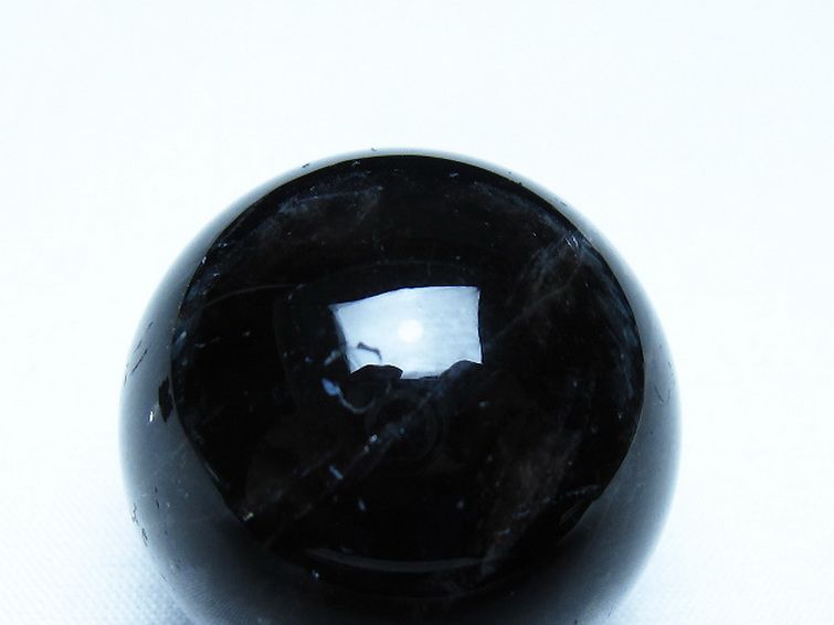モリオン 純天然 黒水晶 丸玉 34mm [t220-10102] 2枚目