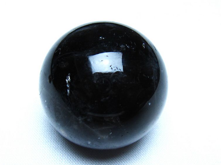 モリオン 純天然 黒水晶 丸玉 34mm [t220-10108] 1枚目