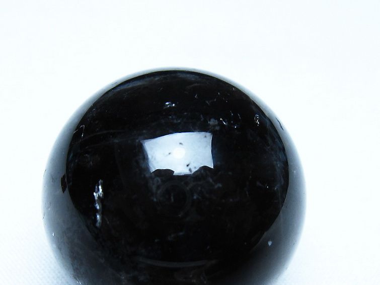 モリオン 純天然 黒水晶 丸玉 34mm [t220-10108] 2枚目