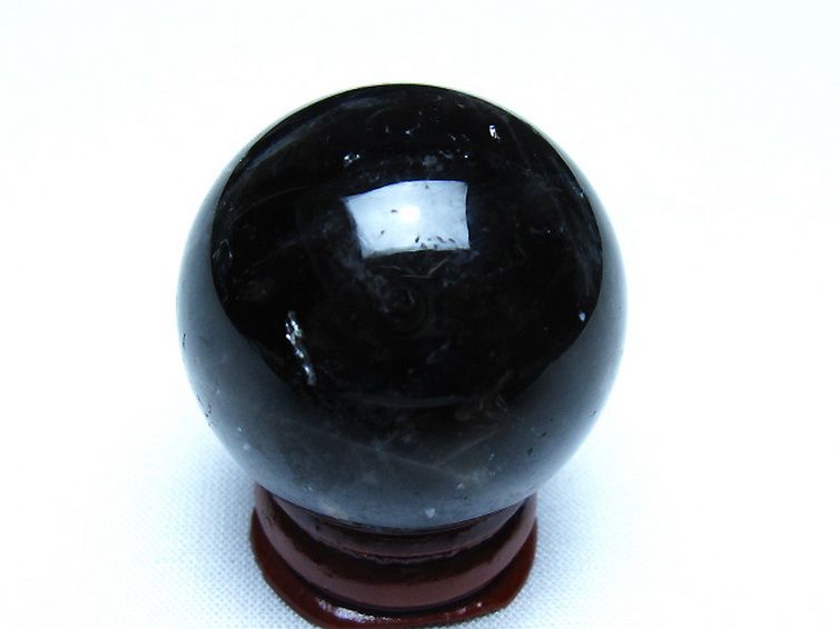 モリオン 純天然 黒水晶 丸玉 34mm [t220-10108] 3枚目