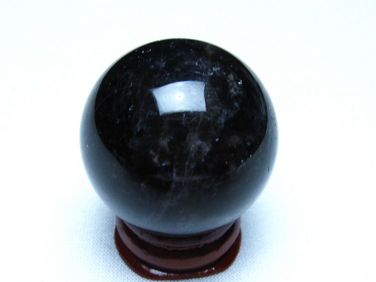 モリオン 純天然 黒水晶 丸玉 34mm [t220-10115] 3枚目