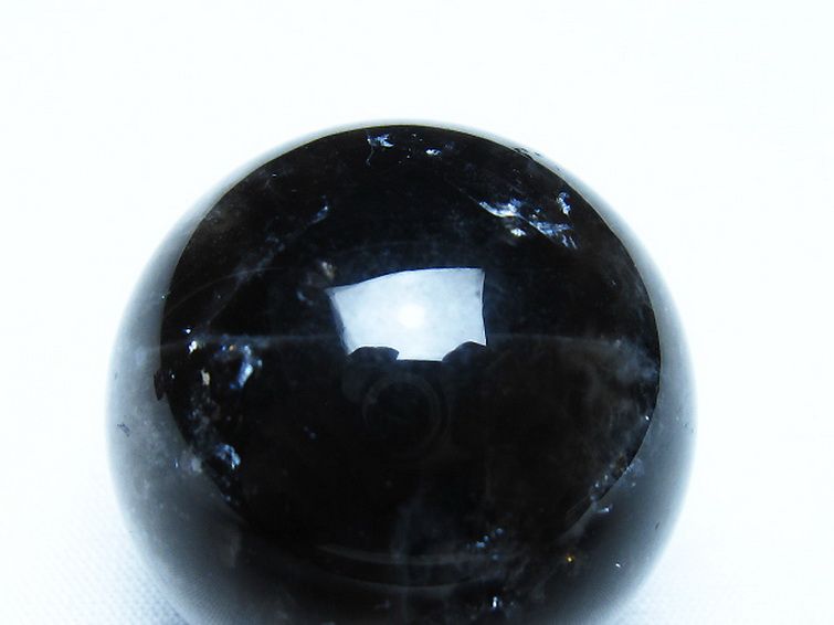 モリオン 純天然 黒水晶 丸玉 35mm [t220-10139] 2枚目
