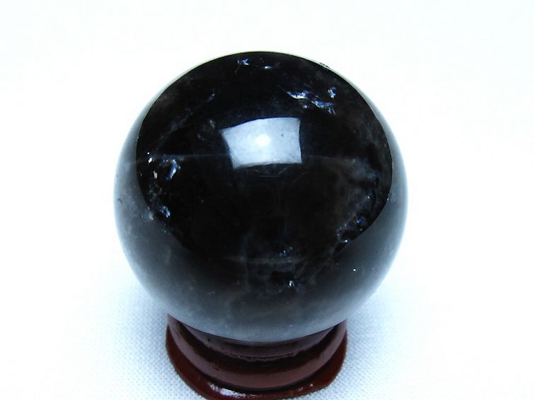 モリオン 純天然 黒水晶 丸玉 35mm [t220-10139] 3枚目