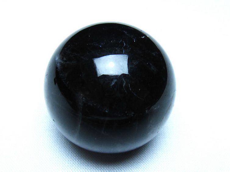 モリオン 純天然 黒水晶 丸玉 36mm [t220-10144] 1枚目