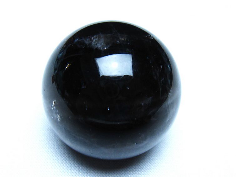 モリオン 純天然 黒水晶 丸玉 36mm [t220-10153] 1枚目