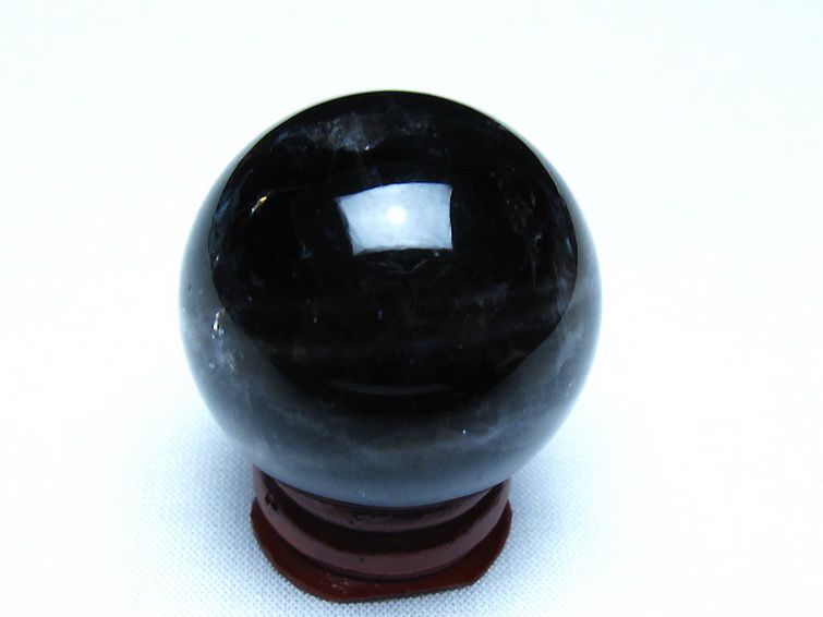 モリオン 純天然 黒水晶 丸玉 36mm [t220-10153] 3枚目