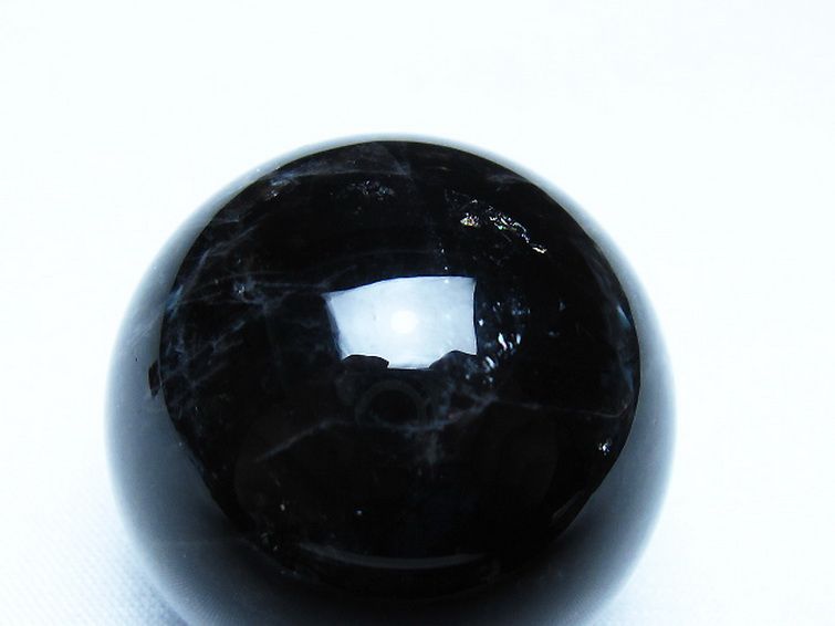 モリオン 純天然 黒水晶 丸玉 36mm [t220-10161] 2枚目