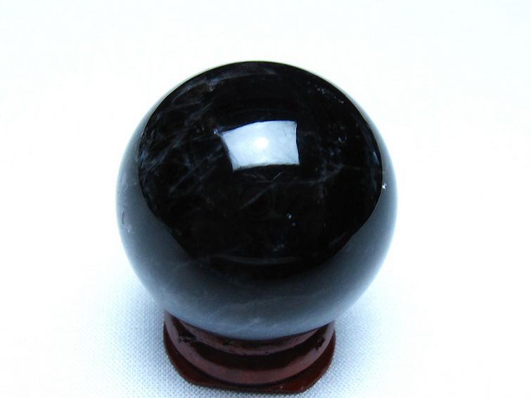 モリオン 純天然 黒水晶 丸玉 36mm [t220-10161] 3枚目