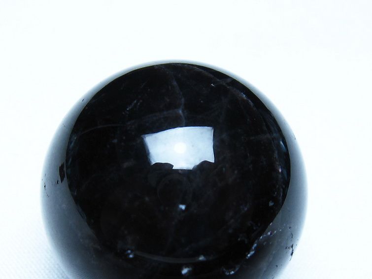 モリオン 純天然 黒水晶 丸玉 36mm [t220-10163] 2枚目