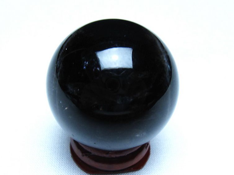 モリオン 純天然 黒水晶 丸玉 36mm [t220-10165] 3枚目