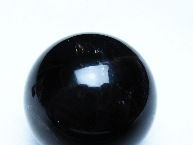 モリオン 純天然 黒水晶 丸玉 35mm [t220-10181] 2枚目