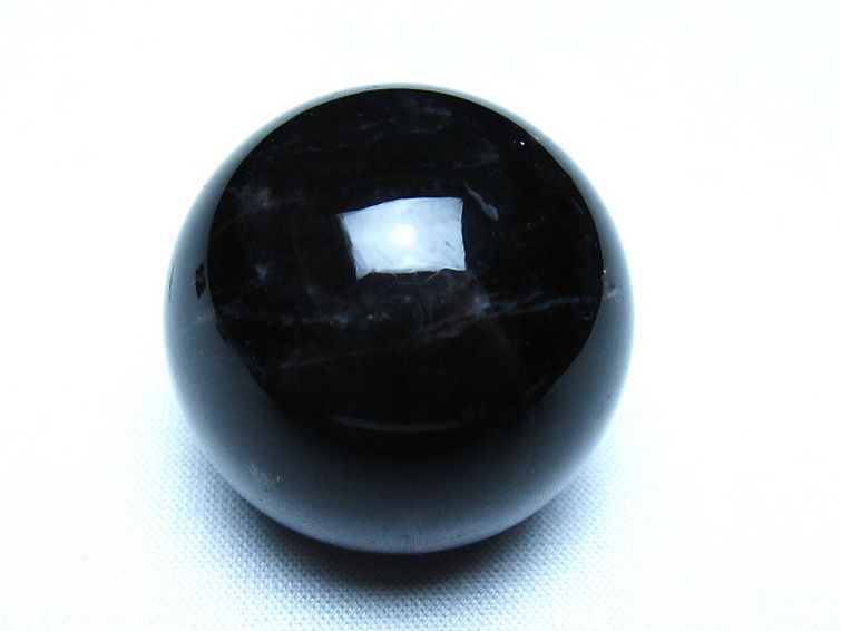 モリオン 純天然 黒水晶 丸玉 35mm [t220-10183] 1枚目
