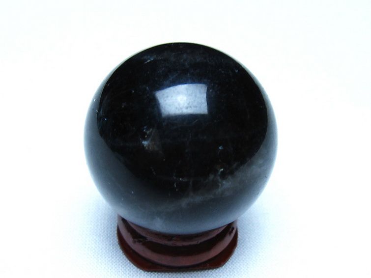 モリオン 純天然 黒水晶 丸玉 35mm [t220-10189] 3枚目