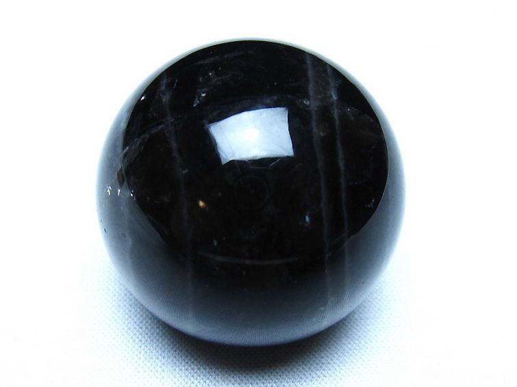 モリオン 純天然 黒水晶 丸玉 35mm [t220-10194] 1枚目