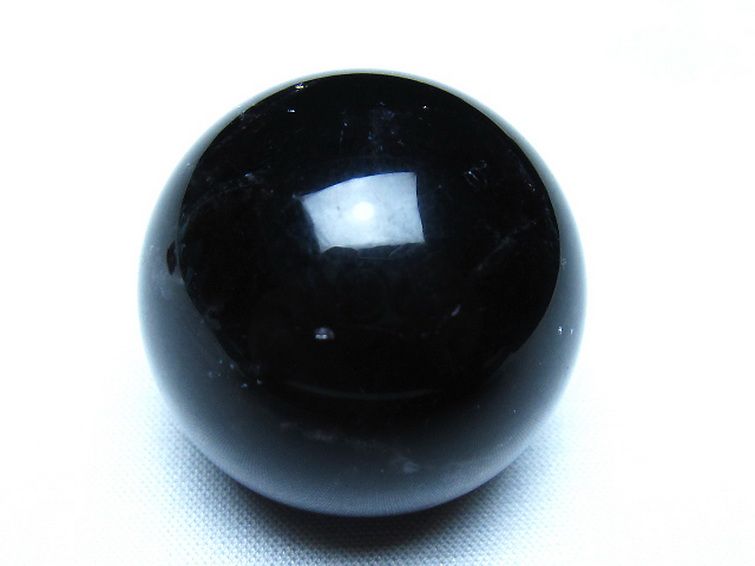 モリオン 純天然 黒水晶 丸玉 35mm [t220-10199] 1枚目