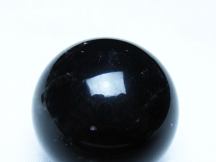 モリオン 純天然 黒水晶 丸玉 35mm [t220-10199] 2枚目