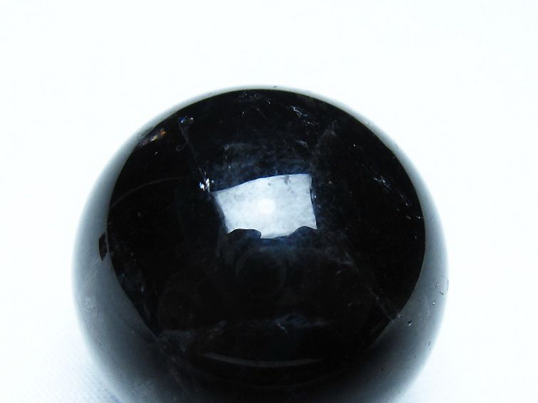 モリオン 純天然 黒水晶 丸玉 34mm [t220-10204] 2枚目