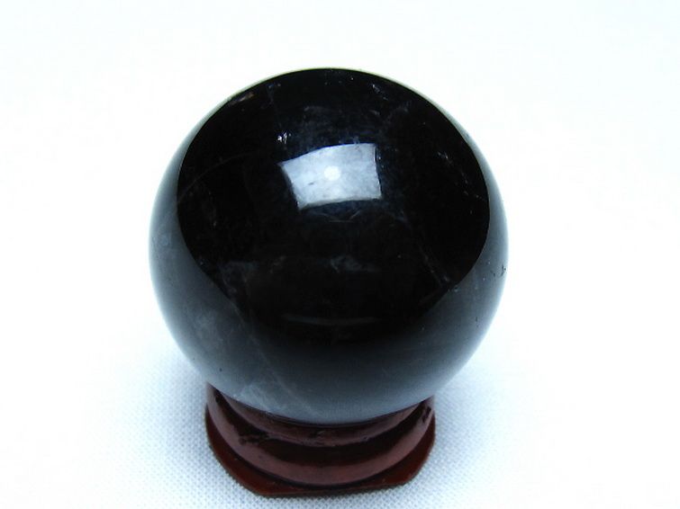 モリオン 純天然 黒水晶 丸玉 34mm [t220-10204] 3枚目