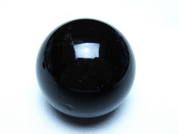 モリオン 純天然 黒水晶 丸玉 34mm [t220-10208] 1枚目