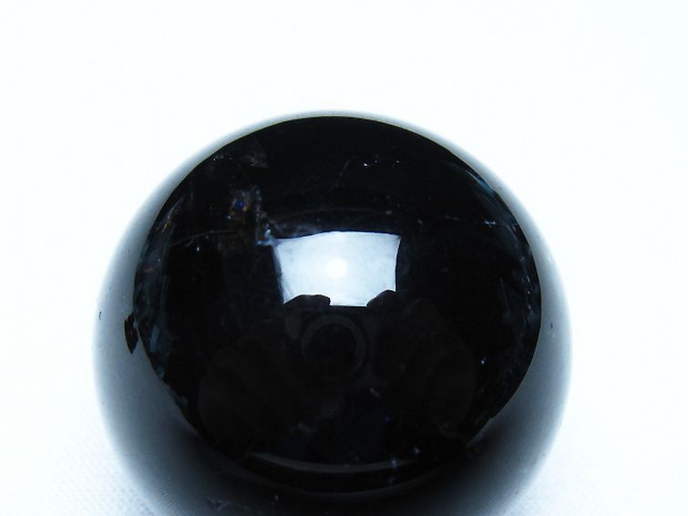 モリオン 純天然 黒水晶 丸玉 34mm [t220-10208] 2枚目