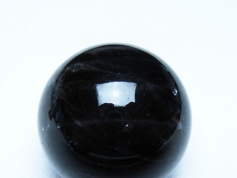 モリオン 純天然 黒水晶 丸玉 34mm [t220-10210] 2枚目