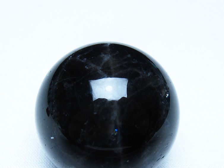 モリオン 純天然 黒水晶 丸玉 34mm [t220-10215] 2枚目