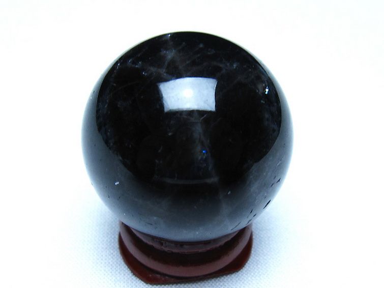 モリオン 純天然 黒水晶 丸玉 34mm [t220-10215] 3枚目