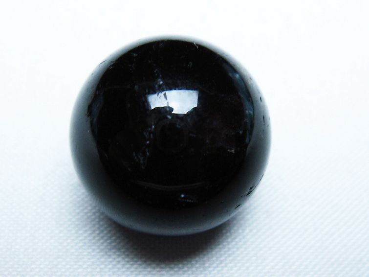 モリオン 純天然 黒水晶 丸玉 20mm [T220-9325] 1枚目