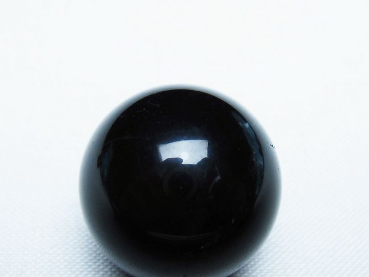 モリオン 純天然 黒水晶 丸玉 20mm [T220-9326] 2枚目