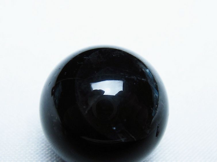 モリオン 純天然 黒水晶 丸玉 20mm [T220-9335] 2枚目