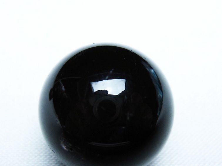 モリオン 純天然 黒水晶 丸玉 20mm [T220-9338] 2枚目