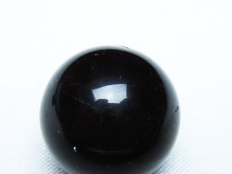 モリオン 純天然 黒水晶 丸玉 20mm [T220-9351] 2枚目