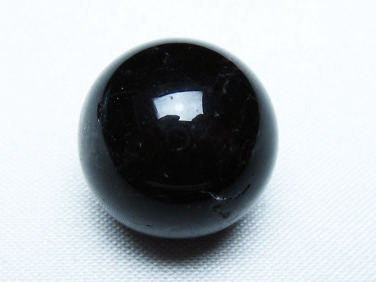 モリオン 純天然 黒水晶 丸玉 20mm [T220-9354] 1枚目
