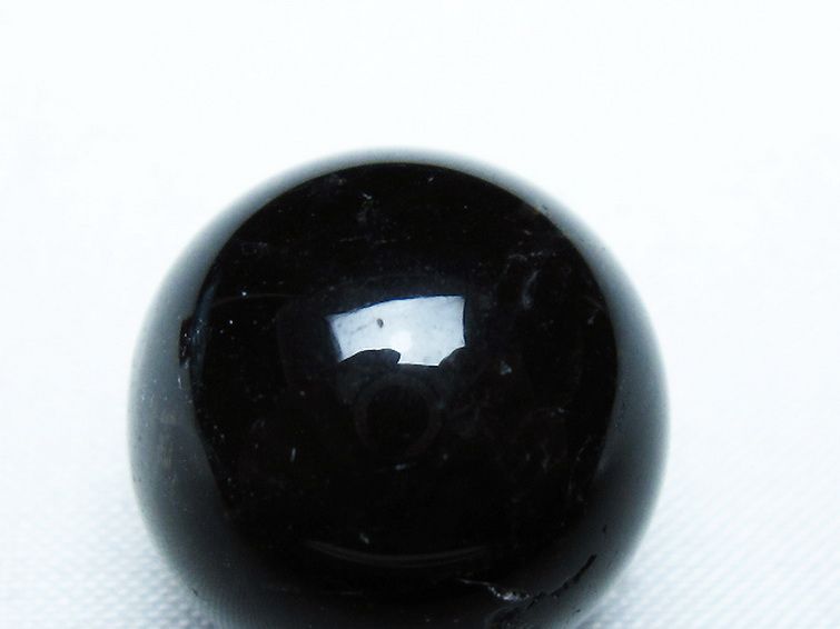 モリオン 純天然 黒水晶 丸玉 20mm [T220-9354] 2枚目