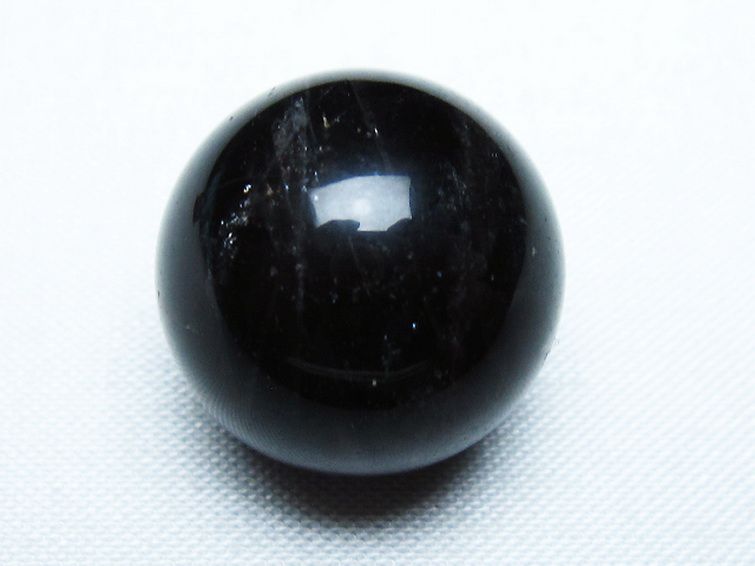 モリオン 純天然 黒水晶 丸玉 20mm [T220-9360] 1枚目