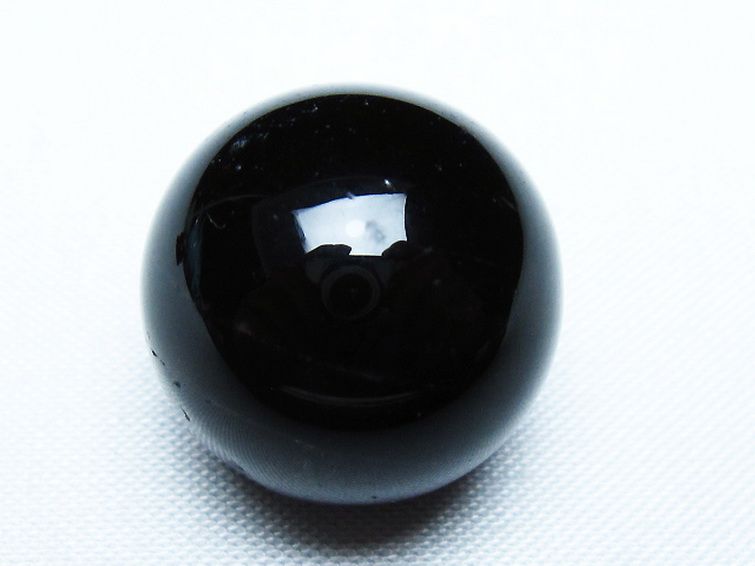 モリオン 純天然 黒水晶 丸玉 20mm [T220-9359] 1枚目