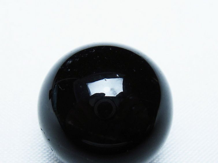 モリオン 純天然 黒水晶 丸玉 20mm [T220-9359] 2枚目