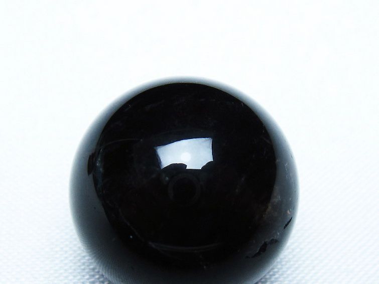 モリオン 純天然 黒水晶 丸玉 20mm [T220-9367] 2枚目