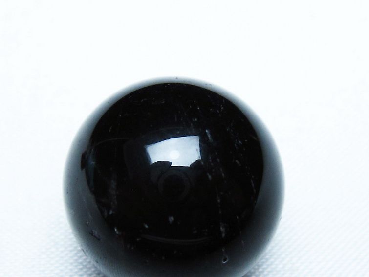 モリオン 純天然 黒水晶 丸玉 20mm [T220-9361] 2枚目