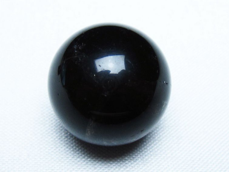 モリオン 純天然 黒水晶 丸玉 20mm [T220-9362] 1枚目