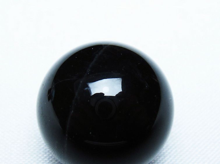モリオン 純天然 黒水晶 丸玉 20mm [T220-9369] 2枚目
