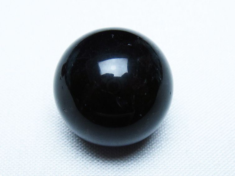 モリオン 純天然 黒水晶 丸玉 20mm [T220-9374] 1枚目