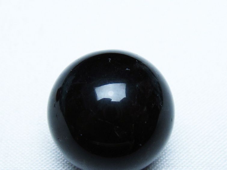 モリオン 純天然 黒水晶 丸玉 20mm [T220-9374] 2枚目