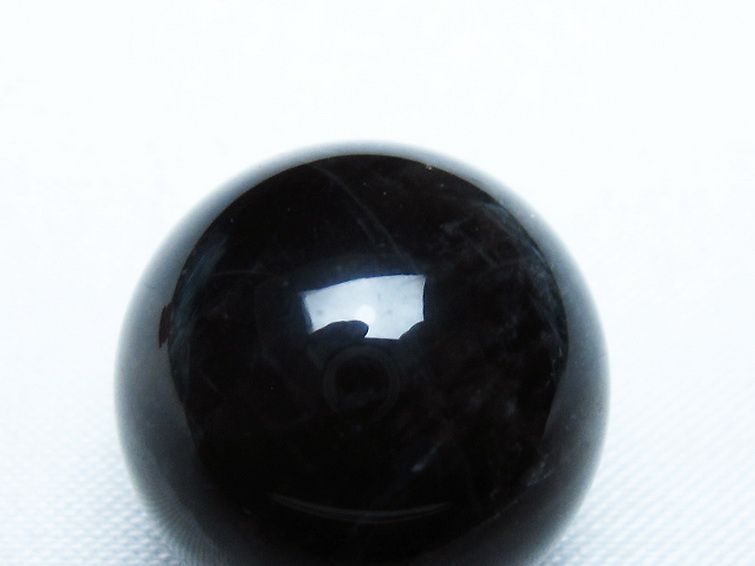 モリオン 純天然 黒水晶 丸玉 20mm [T220-9378] 2枚目
